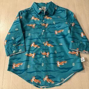 Disney ily 4EVER "Rajah" button-down shirt Youth Size 9/10 EUC